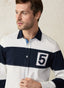 REGULAR FIT STRIPED RUGBY SHIRT