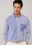REGULAR FIT STRIPED POPLIN SHIRT
