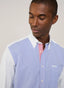 REGULAR FIT COLOUR BLOCK POPLIN SHIRT