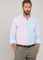 REGULAR FIT STRIPED COTTON LINEN SHIRT