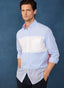 REGULAR FIT COLOUR BLOCK POPLIN SHIRT