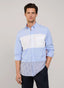 REGULAR FIT COLOUR BLOCK POPLIN SHIRT