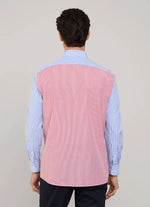 REGULAR FIT COLOUR BLOCK POPLIN SHIRT