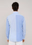 REGULAR FIT STRIPED COTTON LINEN SHIRT
