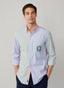 REGULAR FIT BENGAL STRIPED PINPOINT SHIRT