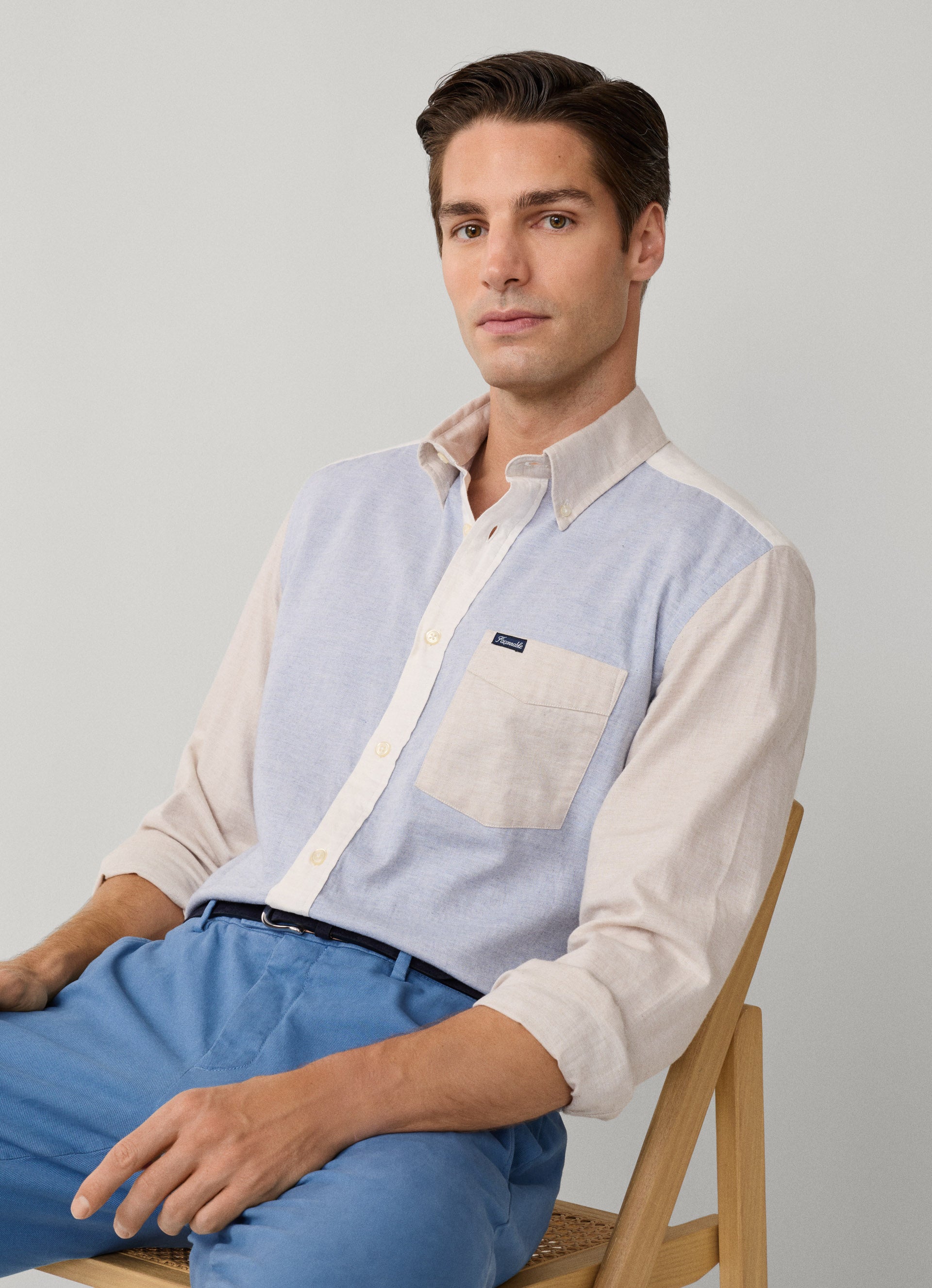 faconnable dress shirts Faonnable, Regular fit poplin shirt Naboulsi Distinction opening_paragraph key_benefits The promise Natural comfort FAONNABLE Clbd Flan Twill Bird
