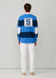 REGULAR FIT WIDE STRIPE PATCHES RUGBY SHIRT