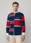 REGULAR FIT MULTI WIDTH STRIPE RUGBY SHIRT