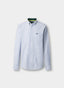 REGULAR FIT BACK CREST STRIPED OXFORD SHIRT