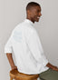 FAÇONNABLE REGULAR FIT PALMS PRINT VOILE SHIRT