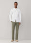 FAÇONNABLE REGULAR FIT PALMS PRINT VOILE SHIRT