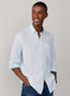 FAÇONNABLE REGULAR REGULAR FIT MIXED STRIPE LINEN SHIRT