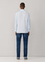 FAÇONNABLE REGULAR REGULAR FIT MIXED STRIPE LINEN SHIRT