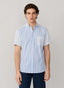 FAÇONNABLE REGULAR FIT SHORT SLEEVE MULTI STRIPE SHIRT