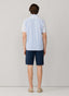 FAÇONNABLE REGULAR FIT SHORT SLEEVE MULTI STRIPE SHIRT