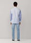 FAÇONNABLE REGULAR FIT COLOUR BLOCK STRIPE LINEN SHIRT