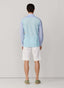 FAÇONNABLE REGULAR FIT COLOUR BLOCK TEXTURED SHIRT
