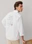 FAÇONNABLE REGULAR FIT CÔTE D'AZUR PRINT POPLIN SHIRT