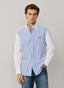 FAÇONNABLE REGULAR FIT STRIPE MIX SEERSUCKER SHIRT