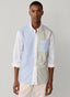 FAÇONNABLE REGULAR FIT SOLID STRIPE MIX PINPOINT SHIRT