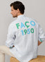 FAÇONNABLE REGULAR FIT 1950 BACK STRIPED LINEN SHIRT
