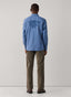 FAÇONNABLE REGULAR FIT ALPS EMBROIDERY FLANNEL SHIRT