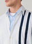 FAÇONNABLE REGULAR FIT CONTRAST CHAMBRAY SLEEVES SHIRT