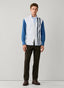 FAÇONNABLE REGULAR FIT CONTRAST CHAMBRAY SLEEVES SHIRT