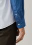 FAÇONNABLE REGULAR FIT CONTRAST CHAMBRAY SLEEVES SHIRT