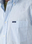 FAÇONNABLE REGULAR FIT BACK WREATH STRIPE POPLIN SHIRT