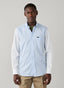 FAÇONNABLE REGULAR FIT BACK WREATH STRIPE POPLIN SHIRT