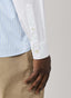 FAÇONNABLE REGULAR FIT BACK WREATH STRIPE POPLIN SHIRT