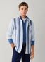 FAÇONNABLE REGULAR FIT CHAMBRAY STRIPES SHIRT