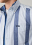 FAÇONNABLE REGULAR FIT CHAMBRAY STRIPES SHIRT
