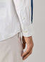FAÇONNABLE REGULAR FIT CHAMBRAY STRIPED SLEEVES SHIRT