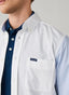 FAÇONNABLE REGULAR FIT CONTRAST PINPOINT SLEEVES SHIRT