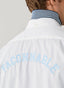 FAÇONNABLE REGULAR FIT CONTRAST PINPOINT SLEEVES SHIRT