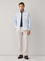 FAÇONNABLE REGULAR FIT CONTRAST PINPOINT SLEEVES SHIRT