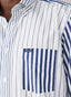FAÇONNABLE REGULAR FIT TRI STRIPE POPLIN SHIRT