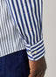FAÇONNABLE REGULAR FIT TRI STRIPE POPLIN SHIRT