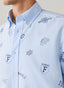 FAÇONNABLE REGULAR FIT OXFORD MULTI PRINT SHIRT