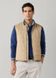 FAÇONNABLE CHAMBRAY LINED QUILTED GILET
