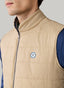 FAÇONNABLE CHAMBRAY LINED QUILTED GILET