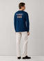 FAÇONNABLE REGULAR FIT LONG SLEEVE BACK PRINT T-SHIRT