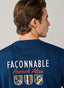FAÇONNABLE REGULAR FIT LONG SLEEVE BACK PRINT T-SHIRT