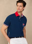 REGULAR FIT COLOUR BLOCK POLO