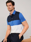 REGULAR FIT COLOUR BLOCK POLO