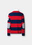 REGULAR FIT LONG SLEEVE STRIPED RUGBY POLO