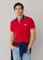 FAÇONNABLE REGULAR FIT SHORT SLEEVE BRANDED BADGE POLO