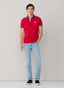 FAÇONNABLE REGULAR FIT SHORT SLEEVE BRANDED BADGE POLO